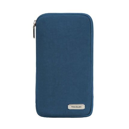 Travelon - Portefeuille zippé pour passeport familial avec blocage RFID