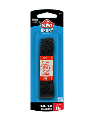 Kiwi Sport Laces - Flat Black | 36"