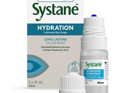 Systane - Hydration Lubricant Eye Drops Long-Lasting | 2 x 10 mL