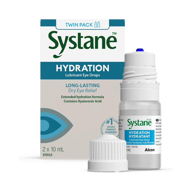 Systane - Hydration Lubricant Eye Drops Long-Lasting | 2 x 10 mL
