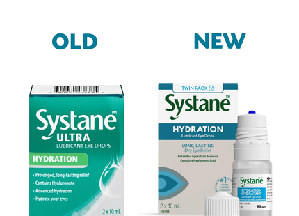 Systane - Hydration Lubricant Eye Drops Long-Lasting | 2 x 10 mL