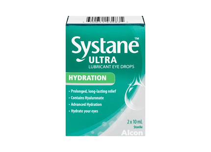 Systane - Ultra Lubricant Hydration Eye Drops | 2x 10 mL