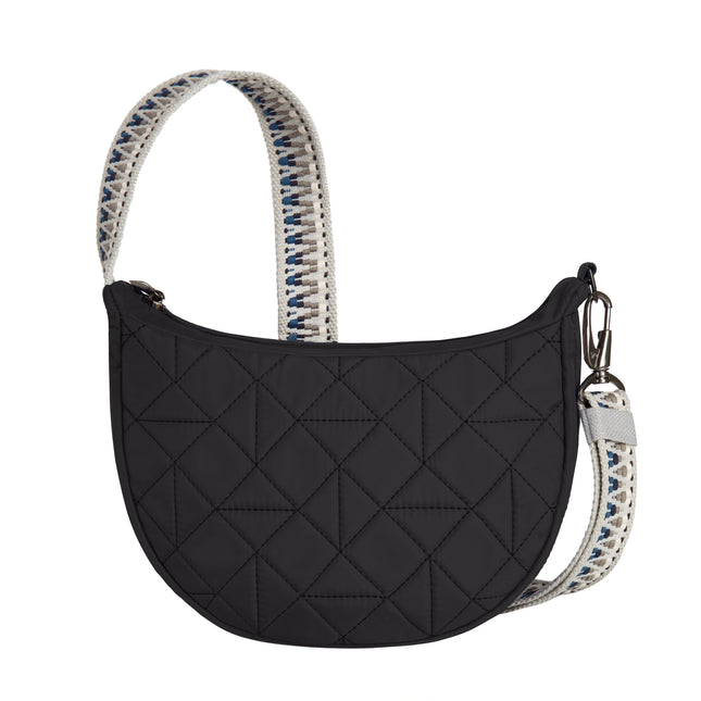 Travelon - Sac bandoulière antivol Boho Crescent, noir