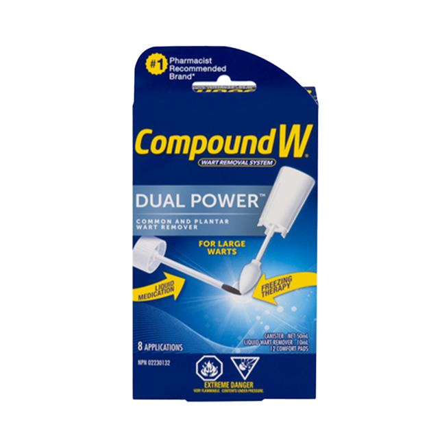 Compound W - Dual Power Common & Plantar Wart Remover | 8 Applications