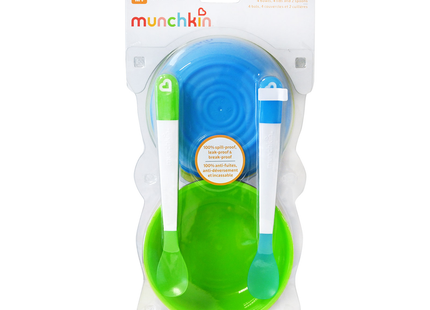 Munchkin - Love-A-Bowls | 4 Bowls, 4 Lids and 2 Spoons