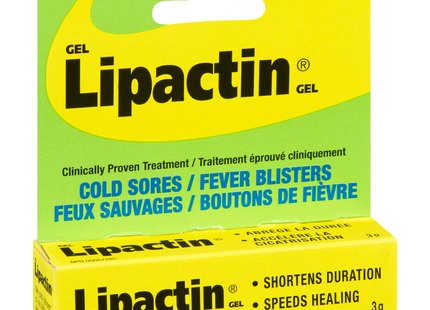 Lipactin - Cold Sores & Fever Blisters Treatment Gel | 3 g