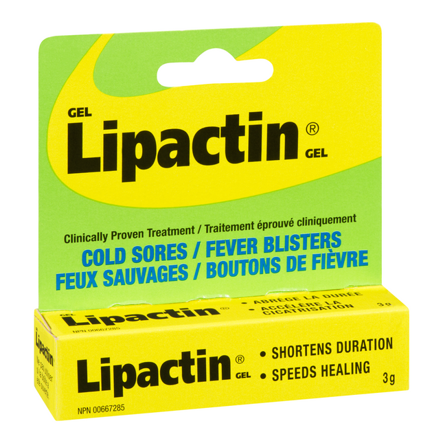 Lipactin - Gel de traitement des feux sauvages et des ampoules de fièvre | 3g