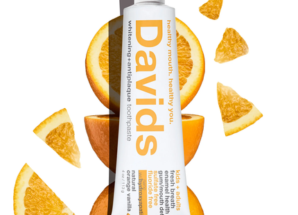 Davids Toothpaste - Kid+Adult Nano-Hydroxi Orang Vanilla | 113 g