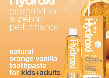 Davids Toothpaste - Kid+Adult Nano-Hydroxi Orang Vanilla | 113 g