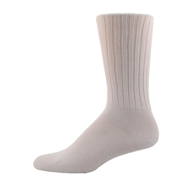 Simcan - Chaussettes confortables et faciles à porter pour diabétiques, adaptées aux pieds sensibles - Blanches | Taille moyenne