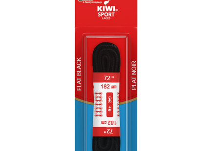 Kiwi - Flat Black Sport Laces - 72" / 182 cm | 1 Pair