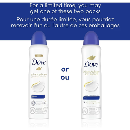 Dove - Dry Spray Original 72 Hour Antiperspirant | 107 g