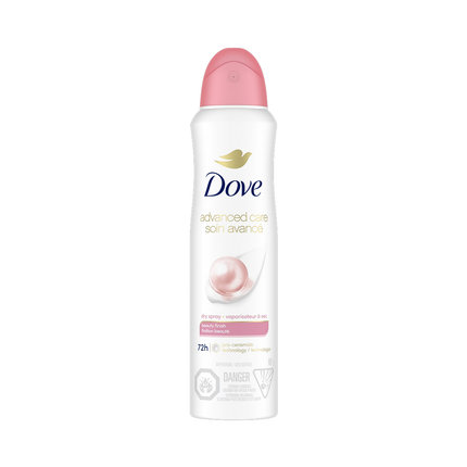 Dove - Advanced Care Déodorant Spray Sec 72H, Fini Doux et Beau | 107 g