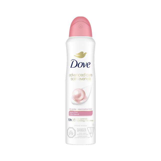 Dove - Advanced Care Déodorant Spray Sec 72H, Fini Doux et Beau | 107 g