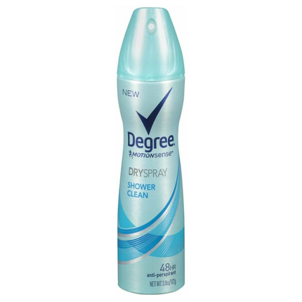 Degree - Antisudorifique MotionSense Dry Spray 48 heures pour douche propre | 107g 
