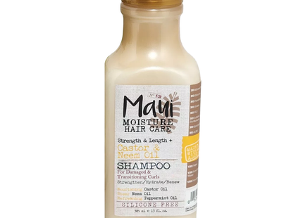 Maui Moisture - Strength & Length + Caster & Neem Oil Shampoo | 385 mL