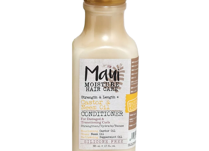 Maui Moisture - Strength & Length + Castor Oil & Neem Oil Conditioner | 385 mL