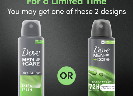 Dove - Men + Care Dry Spray 48 Hour Extra Fresh Antiperspirant | 107 g