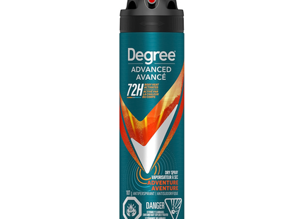 Degree - Advanced 72H Body Heat Activated Antiperspirant Dry Spray, Adventure | 107 g