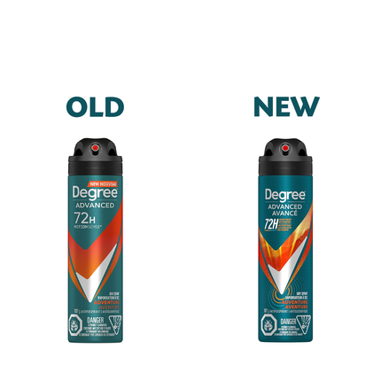 Degree - Advanced 72H Body Heat Activated Antiperspirant Dry Spray, Adventure | 107 g