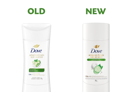 Dove - Advanced Care 72 Hour Antiperspirant, Cool Essentials | 74 g