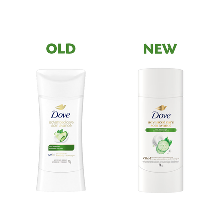 Dove - Advanced Care 72 Hour Antiperspirant, Cool Essentials | 74 g