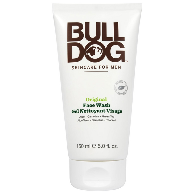 Bull Dog - Nettoyant visage original à l'aloe vera, à la caméline et au thé vert | 150 ml