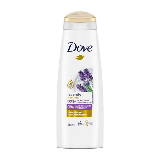 Dove - Natural Origin Volume Shampoo - Lavender | 355 mL