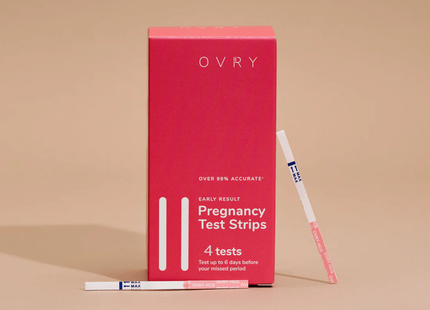 OVRY - Bandelettes de test de grossesse pour résultats précoces | 4 épreuves