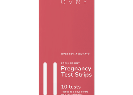 OVRY - Bandelettes de test de grossesse pour résultats précoces | 10 épreuves