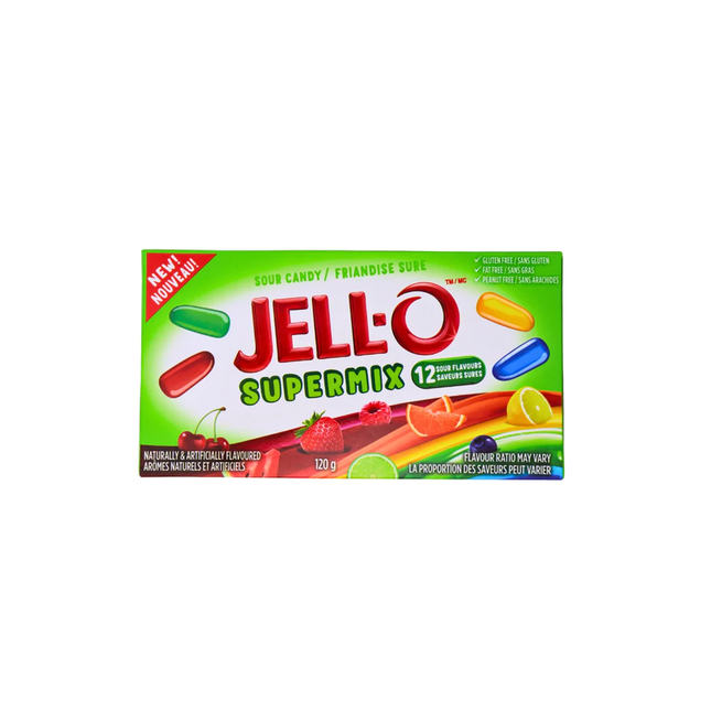 JELL-O - Supermix Sour Candy 12 Flavours | 120g