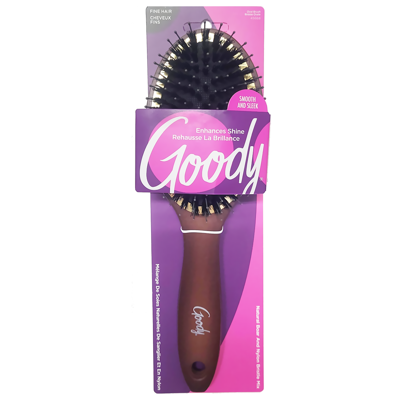 Goody - Boar and Nylon Oval Brush - Smooth and Sleek | 1 Pack – White ...