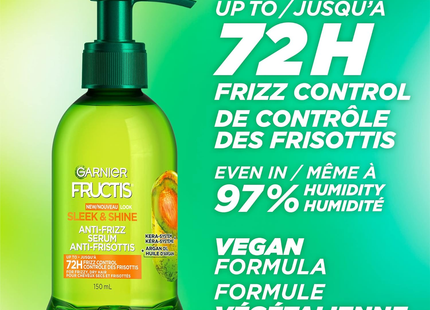 Garnier Fructis - Sleek & Shine - Anti-Frizz Serum with Argan Oil from Morocco | 150 ml