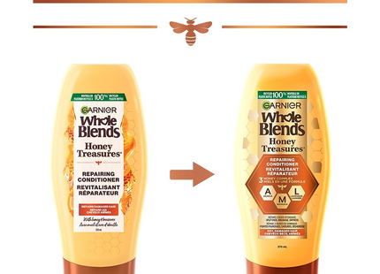 Garnier - Whole Blends Honey Treasures Repairing Conditioner | 370 mL