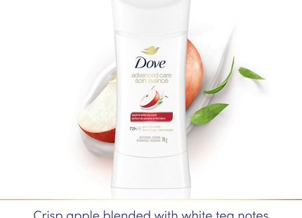Dove - Advanced Care 72 Hour Antiperspirant, Apple & White Tea | 74 g
