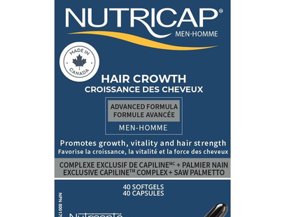Nutricap - Men Hair Growth Advanced Formula | 40 Softgels