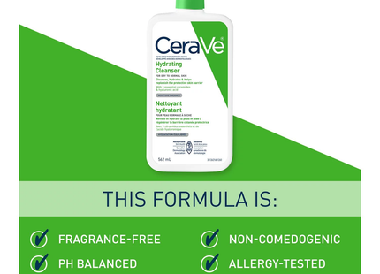 CeraVe - Hydrating Cleanser - For Dry To Normal Skin | 562ml