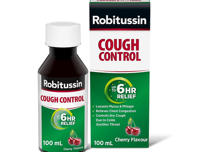 Robitussin - Cough Control 6HR - Cherry Flavour | 100 mL