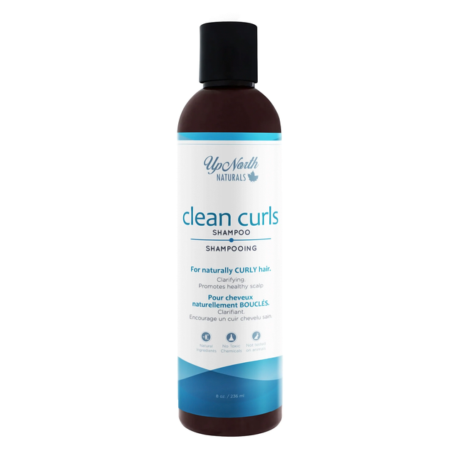 Up North Naturals - Shampooing Clean Curls pour cheveux bouclés | 236 ml