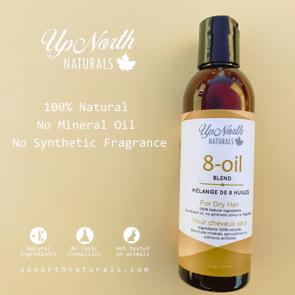 Up North Naturals - 8-Oil Blend For Dry Hair | 177 mL