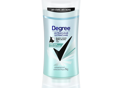 Degree - Ultraclear Black + White Anti-Stains Antiperspirant, Pure Rain | 74 g
