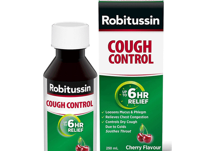 Robitussin - Cough Control 6HR - Cherry Flavour | 250 mL