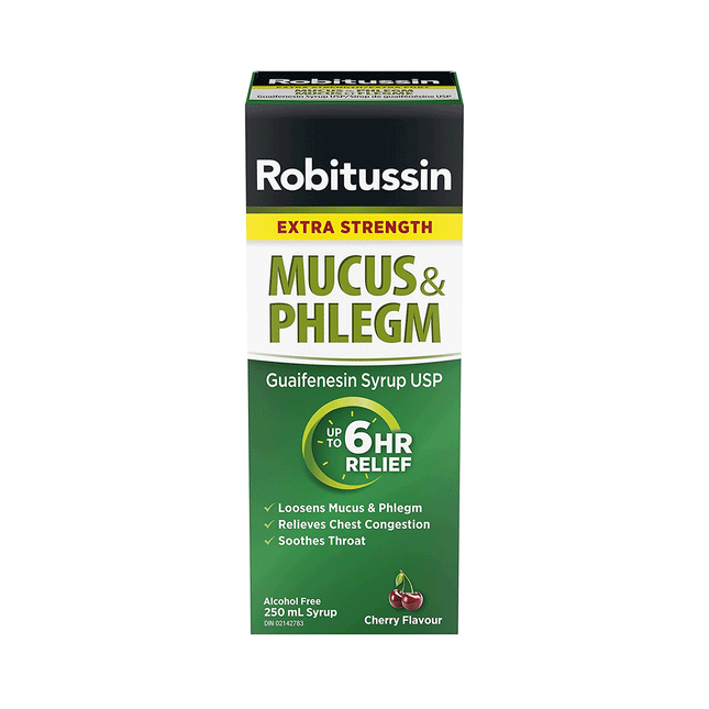 Robitussin - Mucus &amp; Flegm 100 ML Sirop de Guaifénésine - Extra Fort | 100 ml