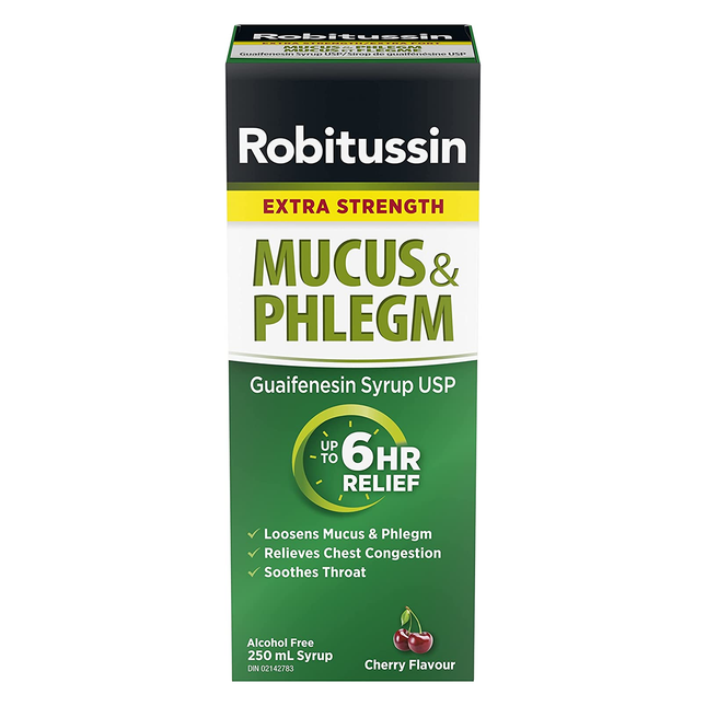 Robitussin - Mucus &amp; Flegm 100 ML Sirop de Guaifénésine - Extra Fort | 100 ml