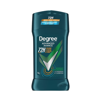 Degree -  Advanced 72H Body Heat Activated Antiperspirant, Workout | 76 g