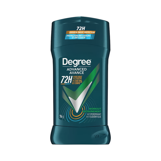 Degree -  Advanced 72H Body Heat Activated Antiperspirant, Workout | 76 g