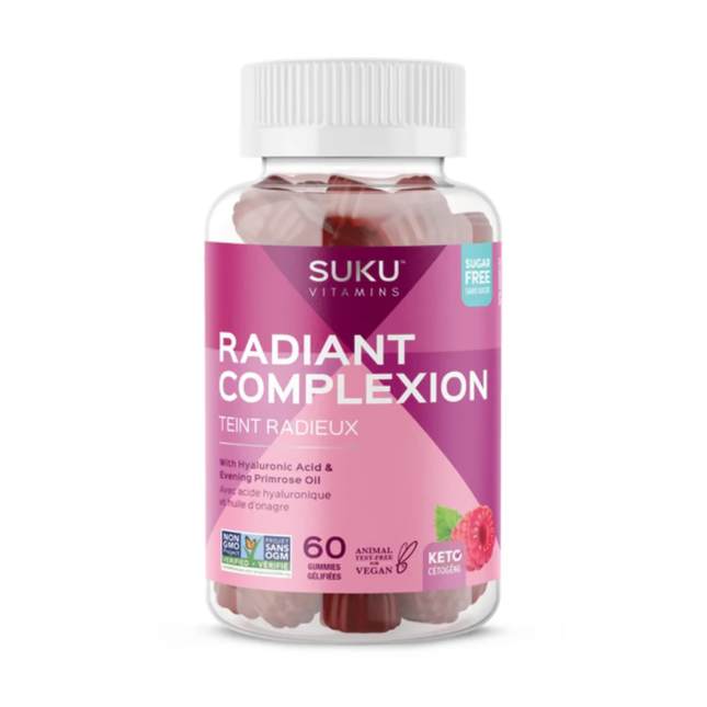 Vitamines Suku - Supplément teint éclatant | 60 gommes