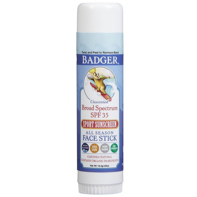 Badger - Unscented Face Stick Sunscreen - SPF35 | 18.4g