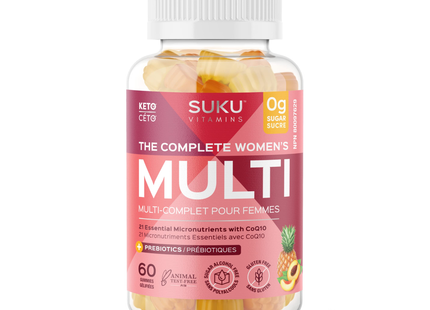 Suku Vitamins - The Complete Women's Multi Vitamin | 60 Gummies