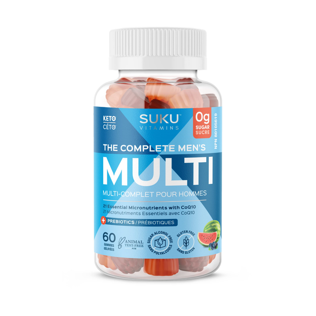 Vitamines Suku - Le multi complet pour hommes | 60 gommes